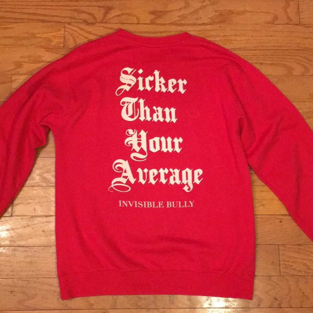PRE-OWNED MEN’S INVISIBLE BULLY FLEECE SWEATSHIRT - Picture 7 of 8